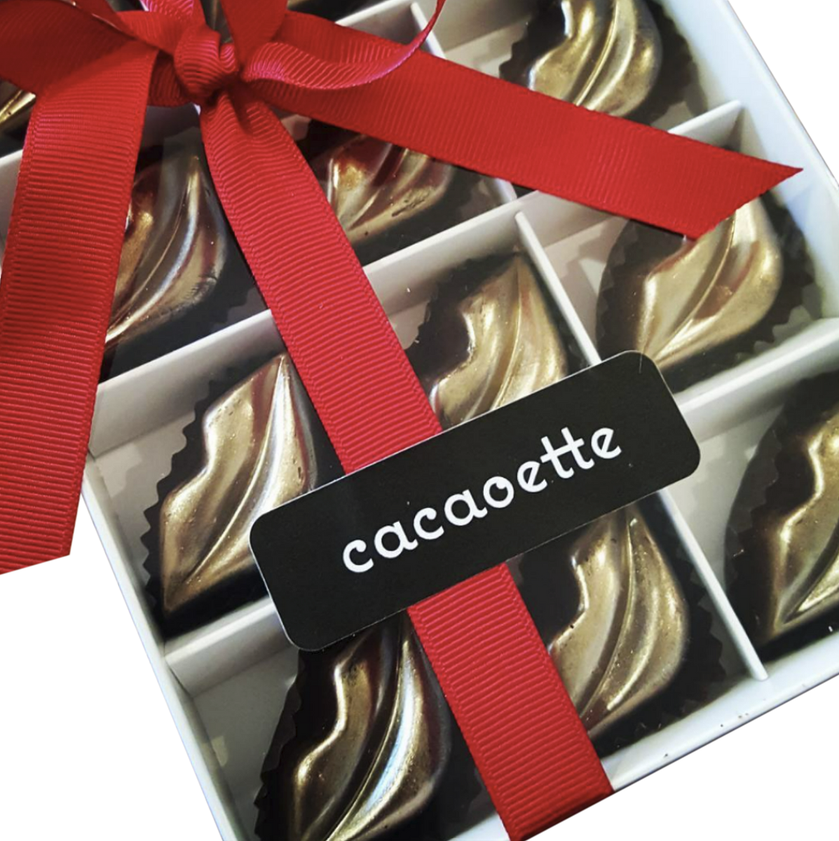Organic Salted Caramel Chocolate Kisses Box 6 BLOOMINGALES