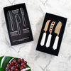 Copper and White Marble Cheese Knife Set