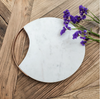 Copper and White Marble Round Cheese Board