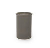 Ceramic Matt Charcoal Cylinder Vase 16x22cmH