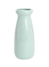 Milk Bottle Ceramic Large Blue