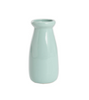 Milk Bottle Ceramic Medium Blue