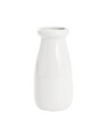 Milk Bottle Ceramic Medium White