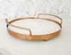 Copper and White Marble Tray